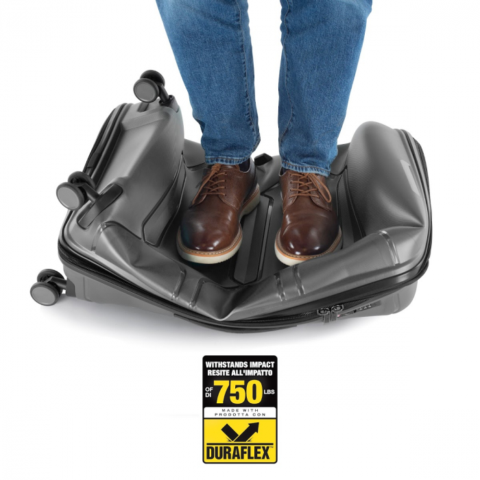 Troler de cala mediu, Heys MILOS , 4 roti duble, Gri [7]