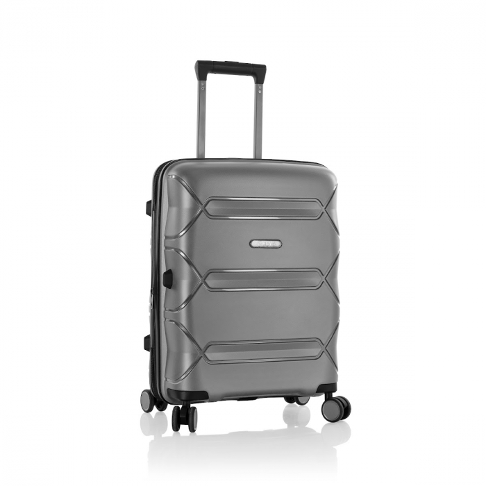 Troler de cala mediu, Heys MILOS , 4 roti duble, Gri [3]