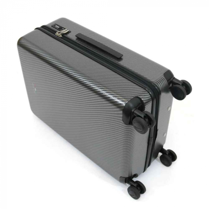 Troler de cala mediu(M) ELLA ICON SHINE NEGRU 68X46X26CM InBagaj [5]