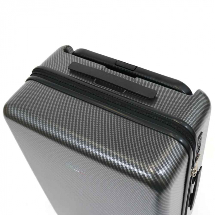 Troler de cala mediu(M) ELLA ICON SHINE NEGRU 68X46X26CM InBagaj [3]