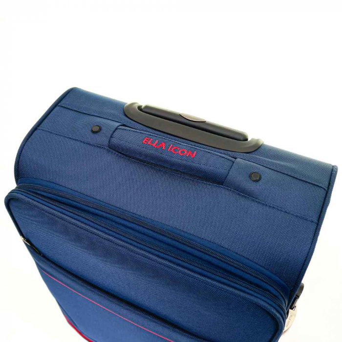 Troler de cala mediu(M) ELLA ICON PETRA TEXTIL ROSU 69X41X28 CM [3]