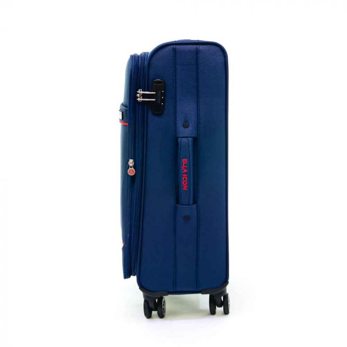 Troler de cala mediu(M) ELLA ICON PETRA TEXTIL ROSU 69X41X28 CM [5]