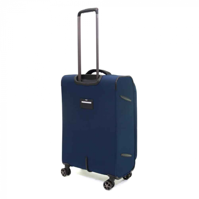 Troler de cala mediu(M) ELLA ICON STARK TEXTIL BLEUMARIN 69X42X27 CM InBagaj [2]