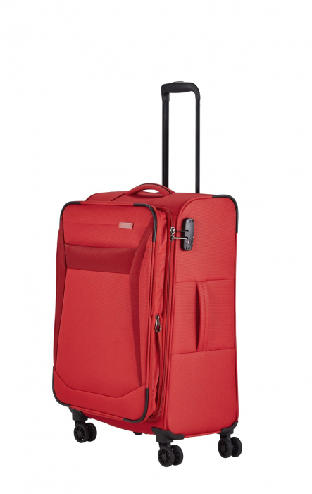 Troler de cala mediu(M) extensibil Travelite CHIOS 67 x 42 x 27 - 31 cm, Rosu [3]