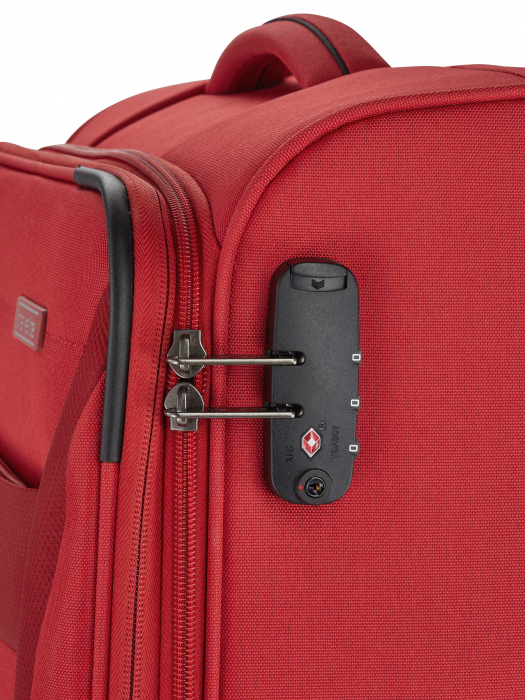 Troler de cala mediu(M) extensibil Travelite CHIOS 67 x 42 x 27 - 31 cm, Rosu [10]