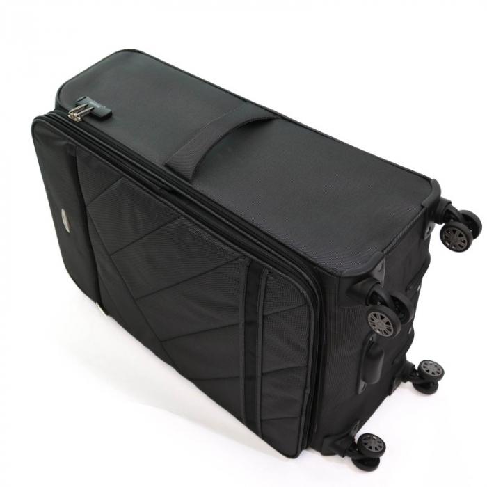 Troler de cala mare (L) Lamonza Glamour 78x48x28 cm, Gri InBagaj [7]