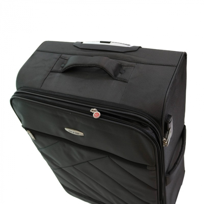 Troler de cala mare (L) Lamonza Glamour 78x48x28 cm, Gri InBagaj [6]