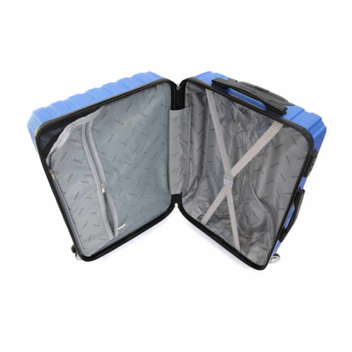 Troler de cala mediu (M) Lamonza Malibu 65x42x26 cm, albastru InBagaj [9]