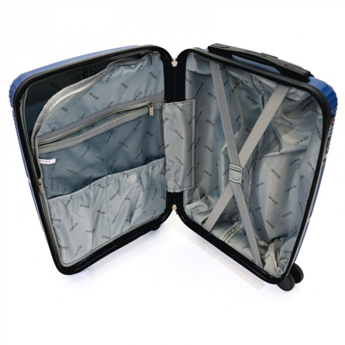 Troler de cabina(S) Lamonza Reno 55x34x21cm 2.7 kg, bleumarin InBagaj [9]