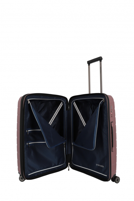 Troler de cala mediu(M) travelite AIR BASE 4 roti spinner 67 x 45 x 27 cm [5]
