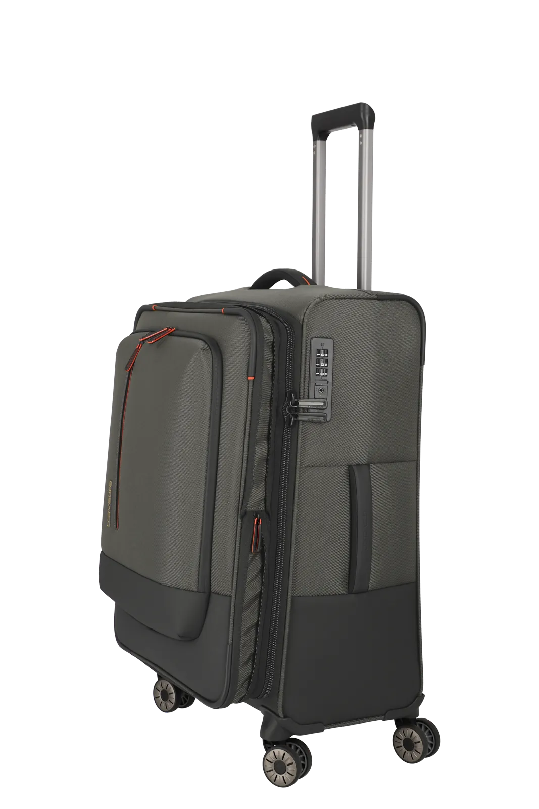 Troler de cala mediu(M) Travelite Crosslite,4 roti duble, 66 x 43 x 28/32 cm ,expandabil [6]