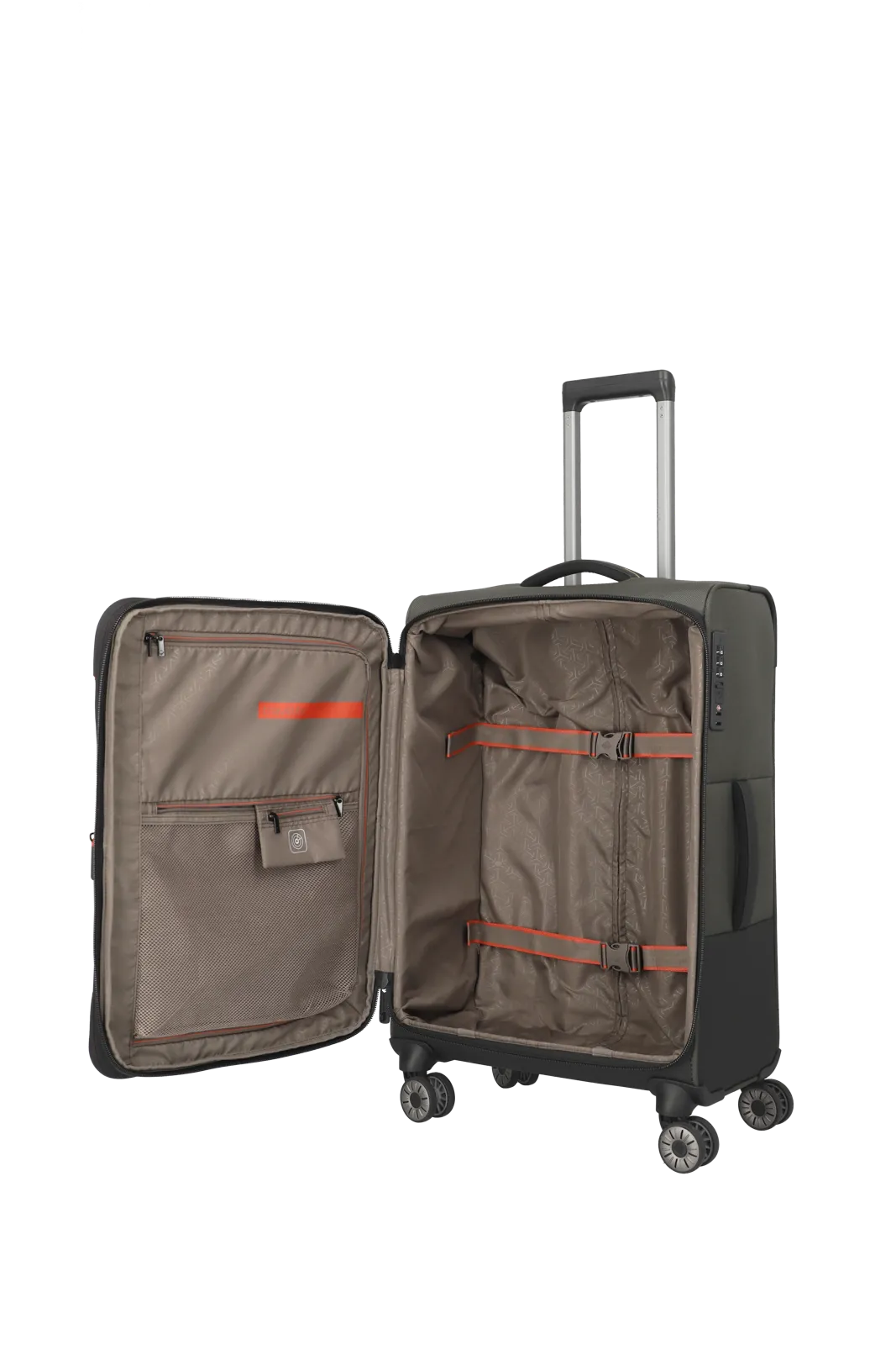 Troler de cala mediu(M) Travelite Crosslite,4 roti duble, 66 x 43 x 28/32 cm ,expandabil [8]