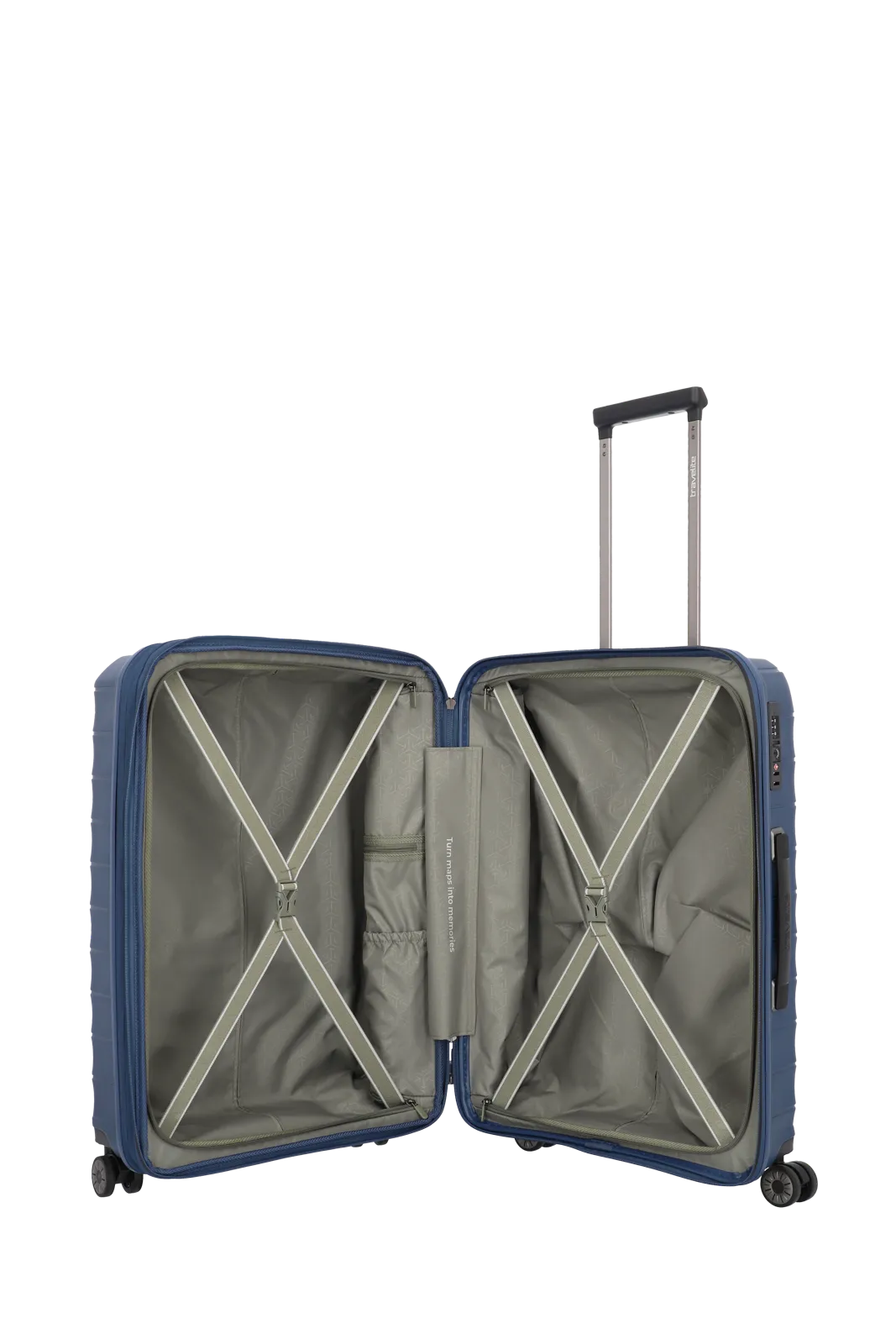 Troler de cala mediu ( M) Travelite MOOBY, 4 roti duble, 66 x 45 x 28-32 cm [8]