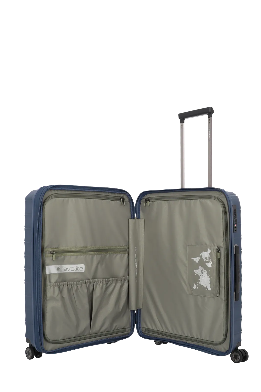Troler de cala mediu ( M) Travelite MOOBY, 4 roti duble, 66 x 45 x 28-32 cm [9]