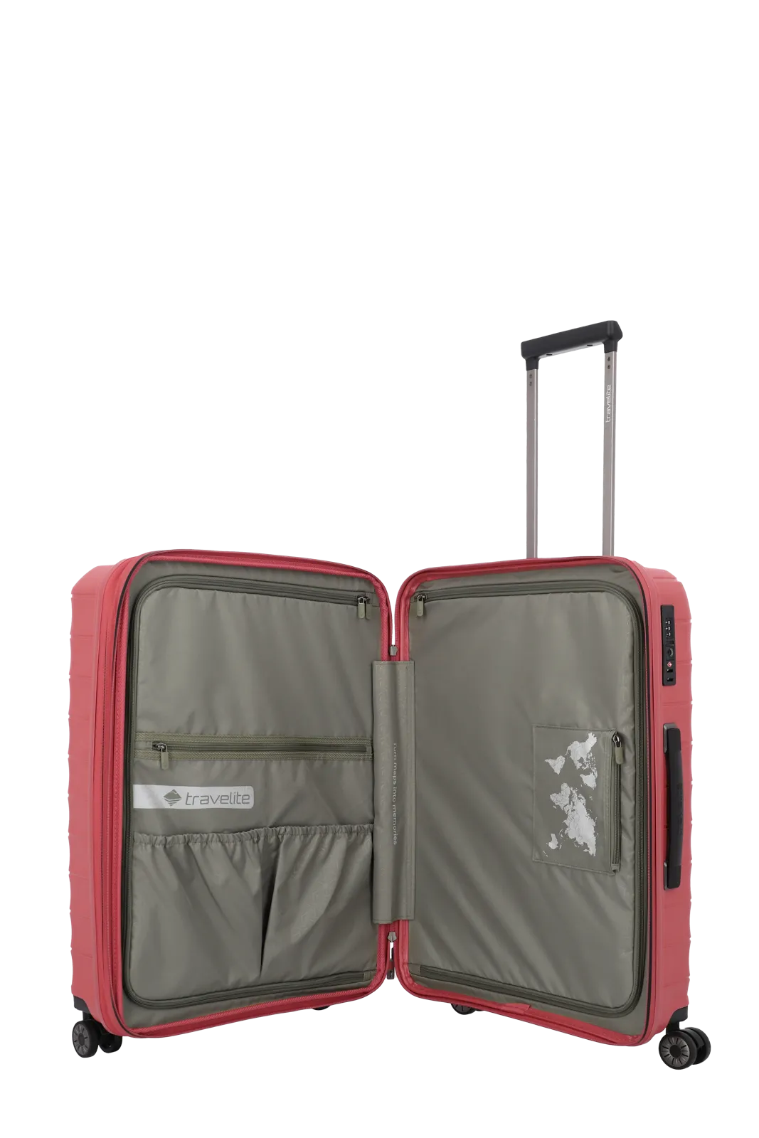 Troler de cala mediu ( M) Travelite MOOBY, 4 roti duble, 66 x 45 x 28-32 cm [10]