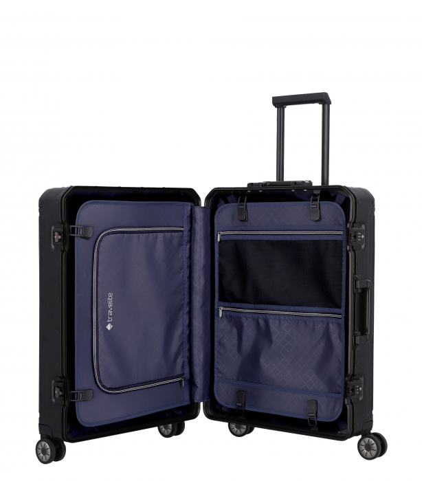 Troler de cala mediu(M) Travelite NEXT 67x47x26 cm, Aluminiu, Negru [3]