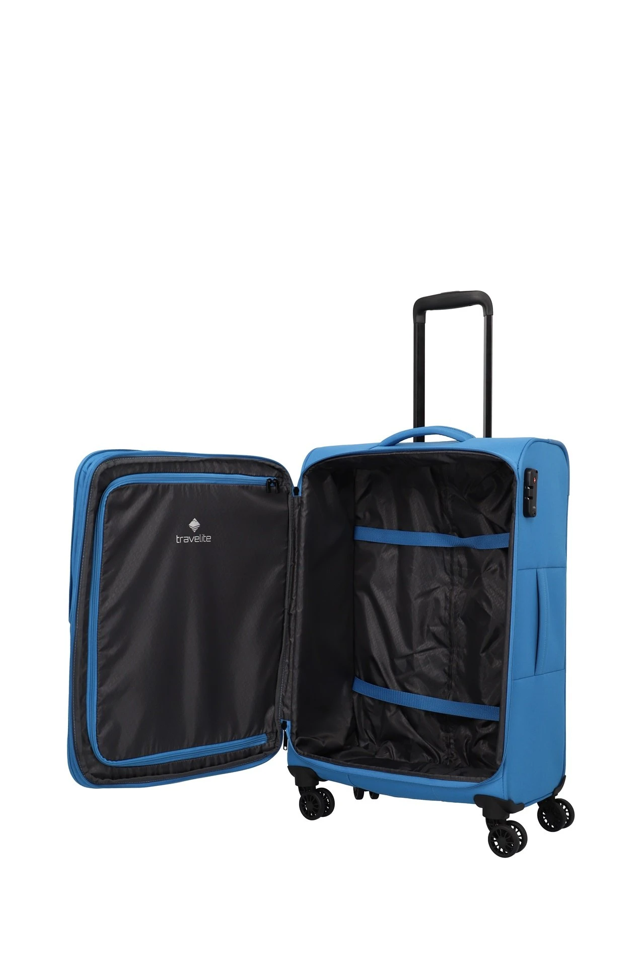 Troler de cala mediu(M)  Travelite ,RÜGEN, 4 roti duble,67 x 42 x 27-31 cm [12]