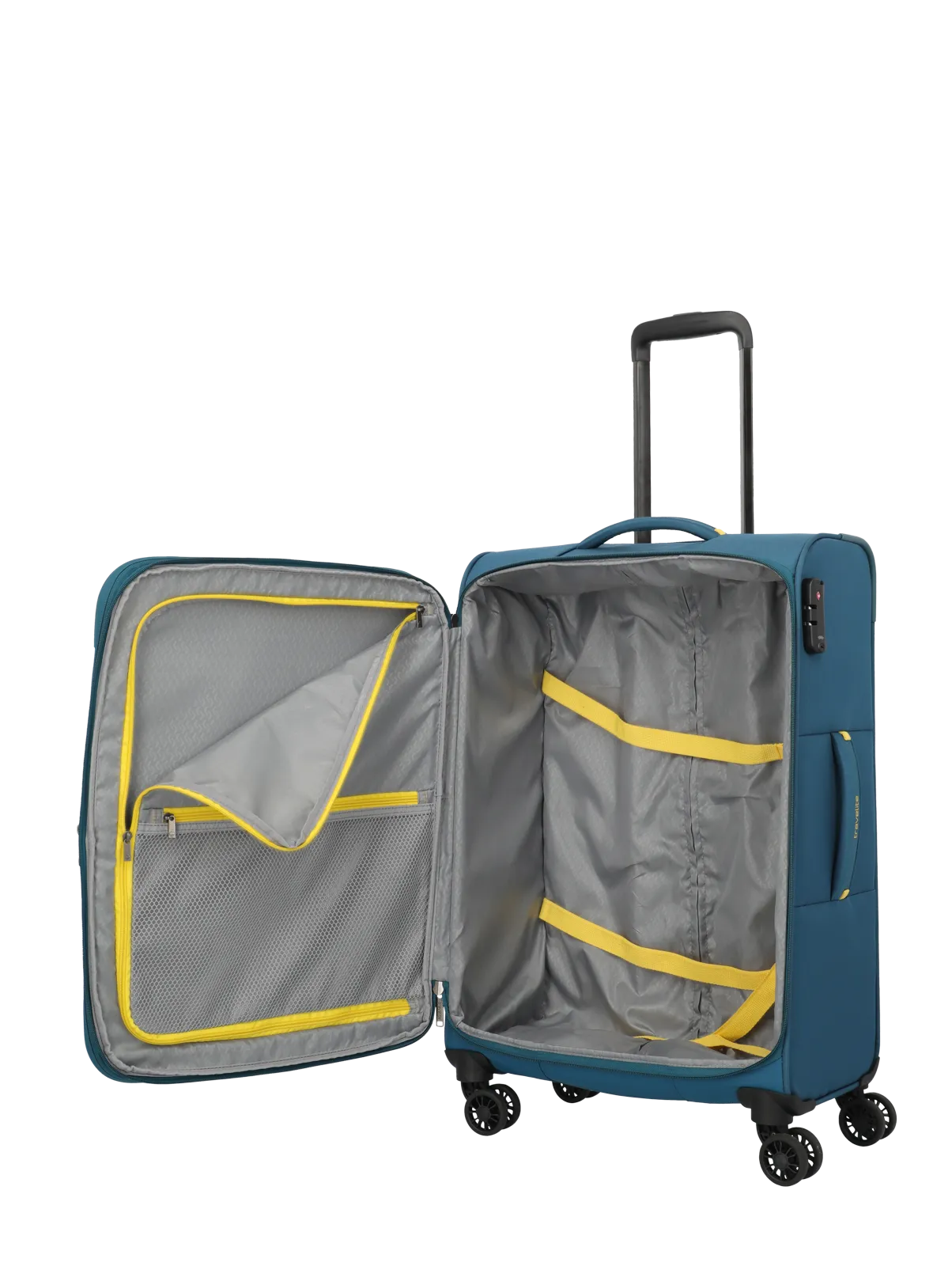 Troler de cala mediu(M) Travelite Umbria cu pliuri extensibile,Albastru [6]