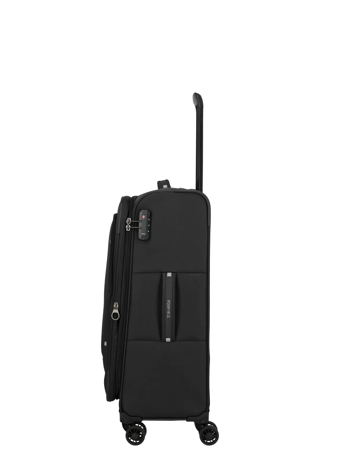 Troler de cala mediu(M) Travelite Umbria cu pliuri extensibile,Negru [9]