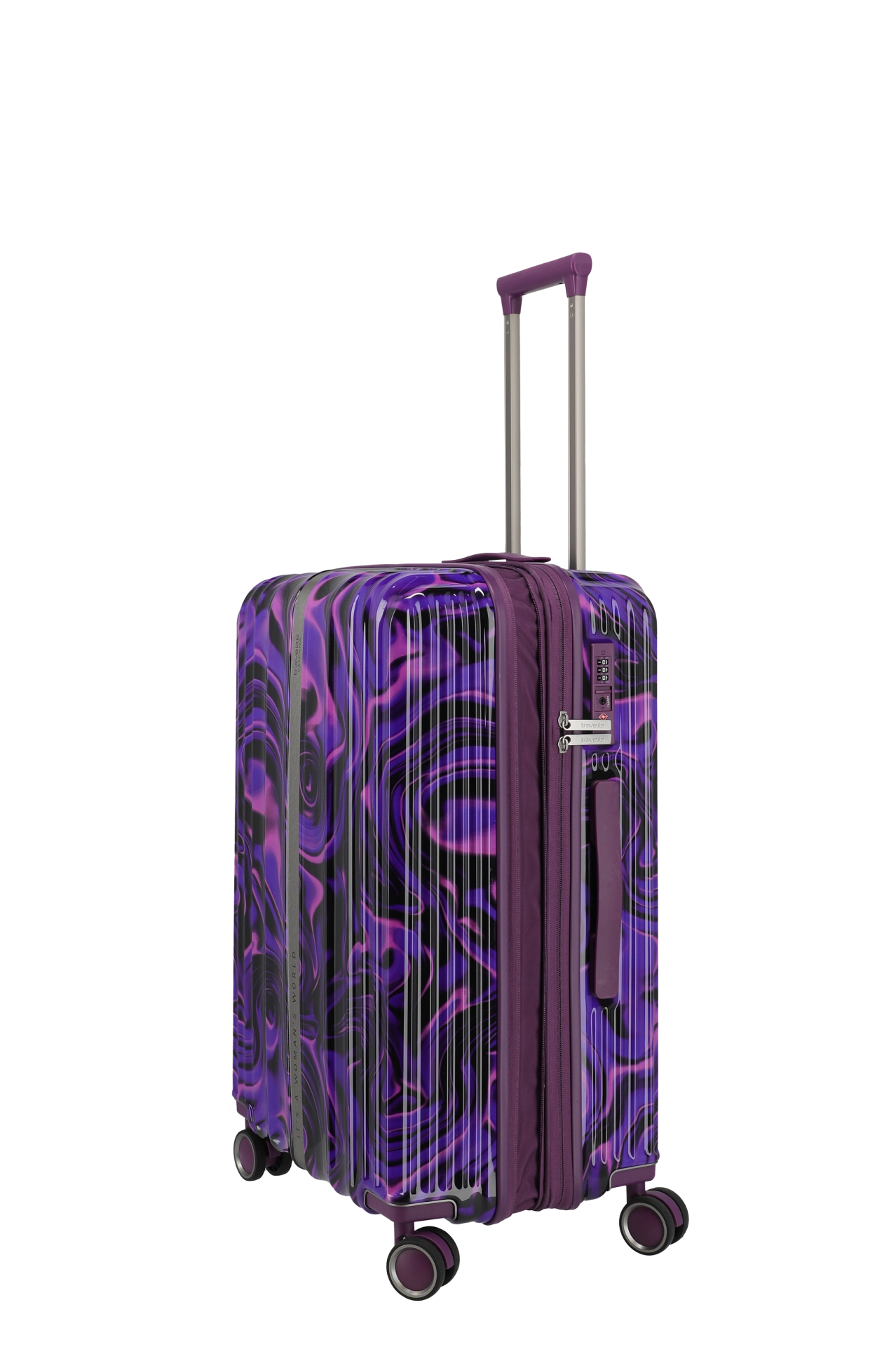 Troler de cala mediu Travelite LASCANA EDITION , Purple Swirl 65 x 44 x 25 / 29 cm - M [3]