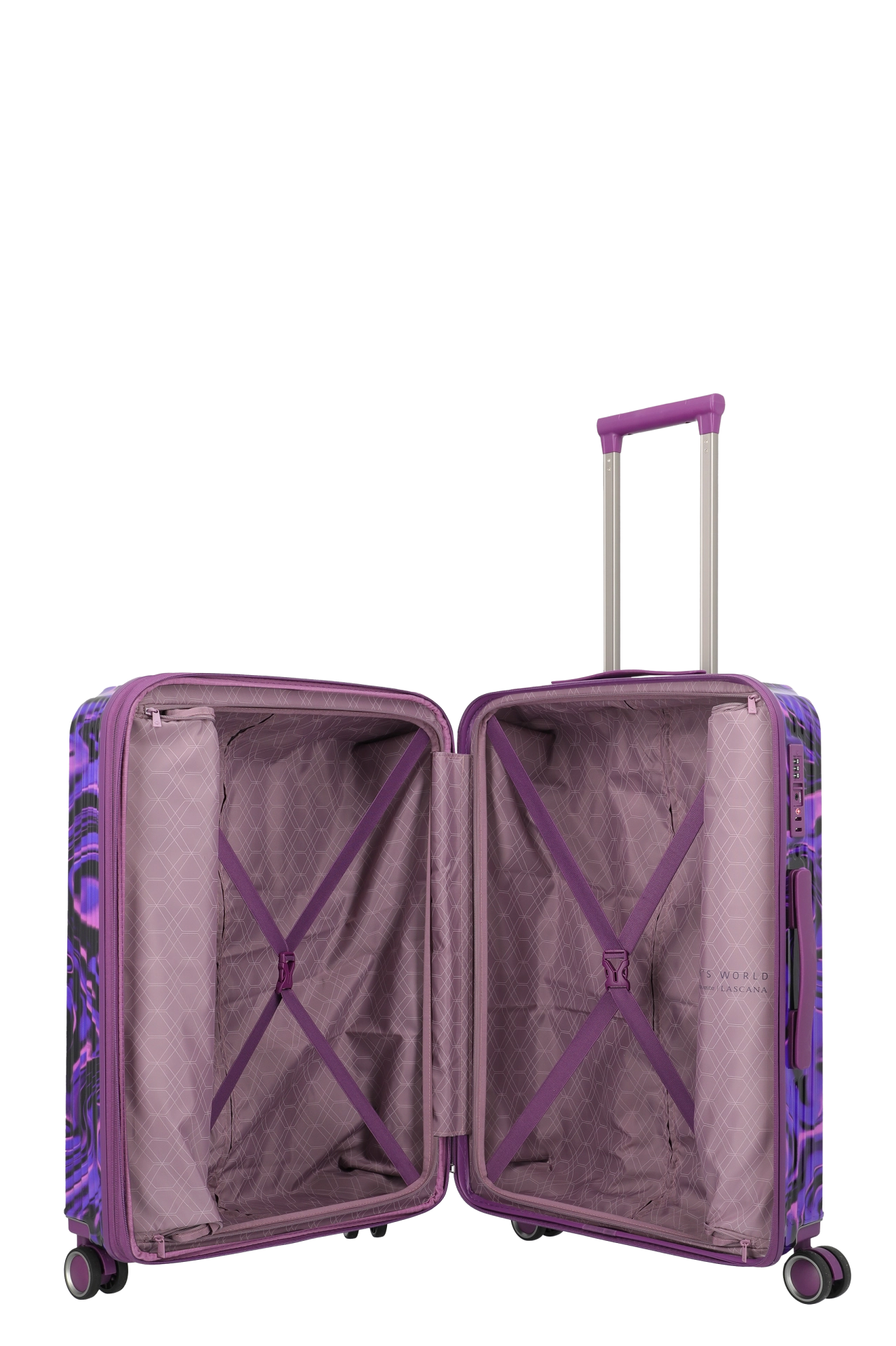 Troler de cala mediu Travelite LASCANA EDITION , Purple Swirl 65 x 44 x 25 / 29 cm - M [8]