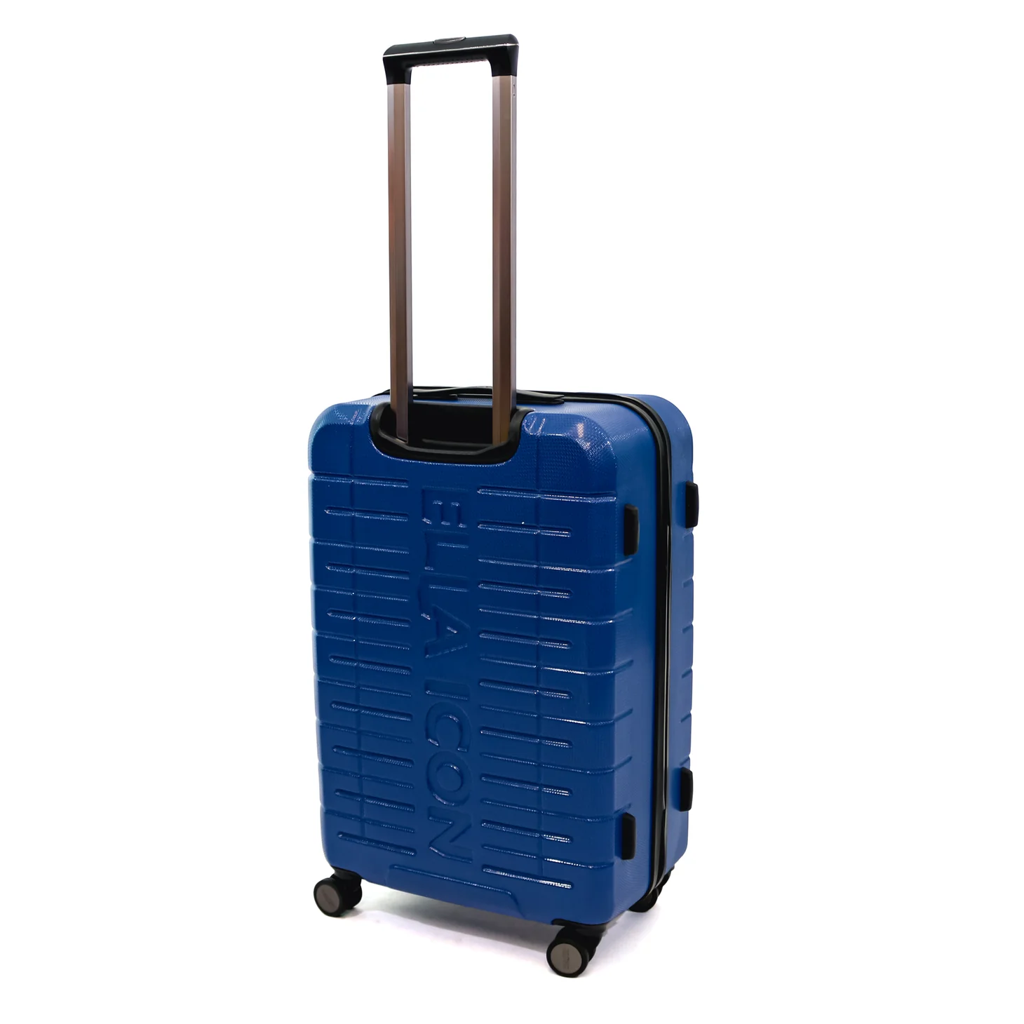 Troler Ella Icon Leaf cu 4 roti duble, ABS, 67x45x27 cm, Albastru [2]