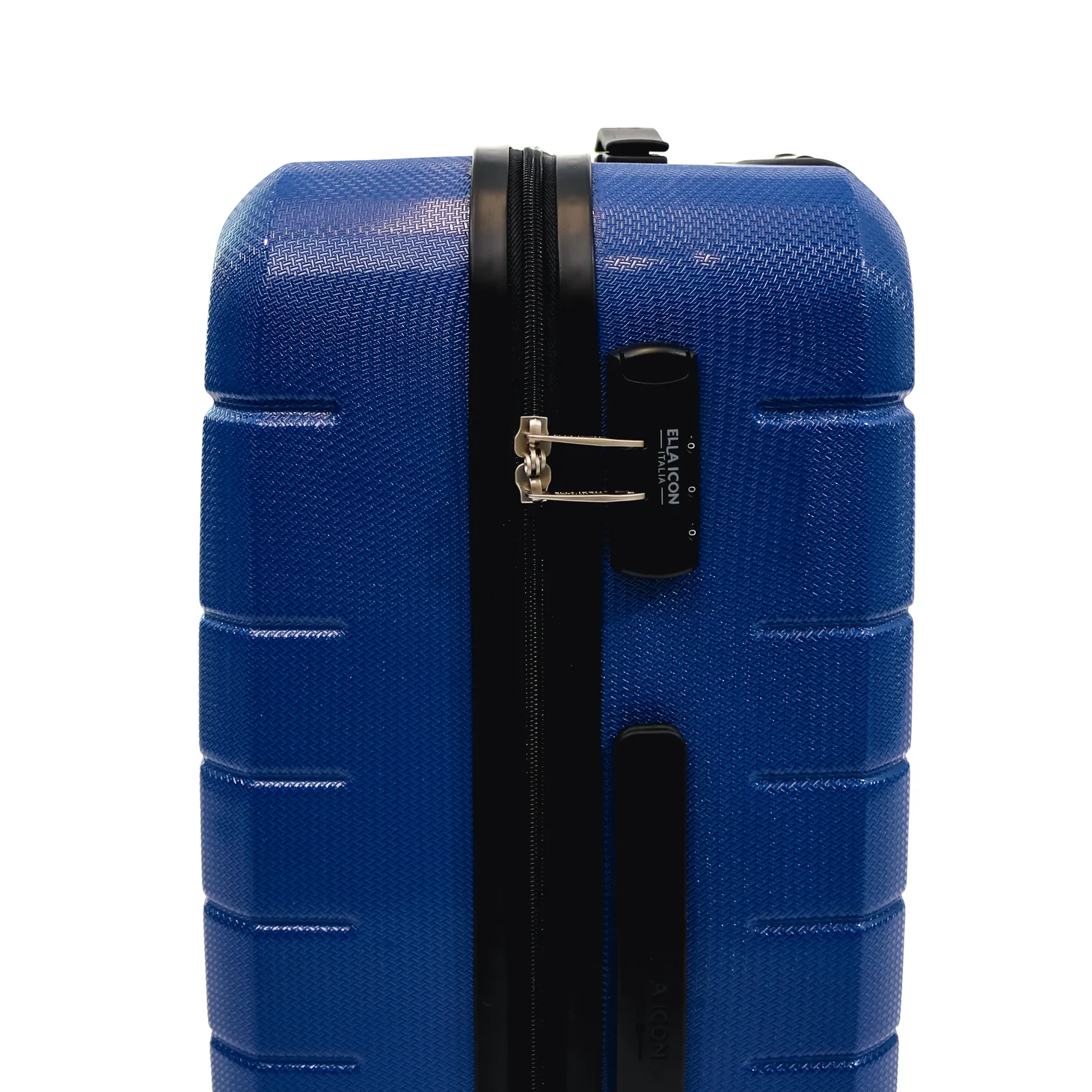 Troler Ella Icon Leaf cu 4 roti duble, ABS, 67x45x27 cm, Albastru [4]