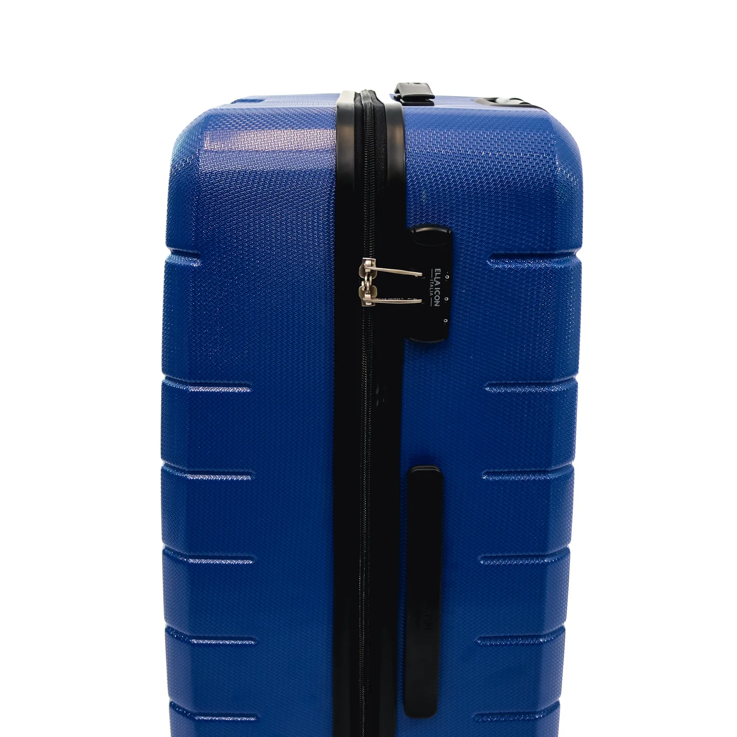 Troler Ella Icon Leaf cu 4 roti duble, ABS, 77x50x30 cm, Albastru [4]