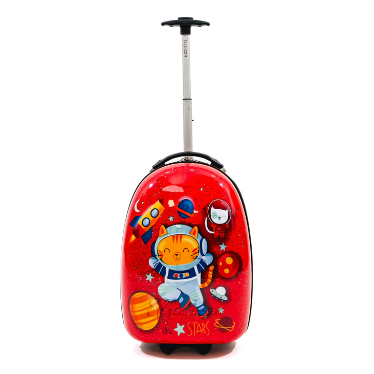 Troler ELLA ICON pentru copii Space Cat Rosu 46X30X24 [1]