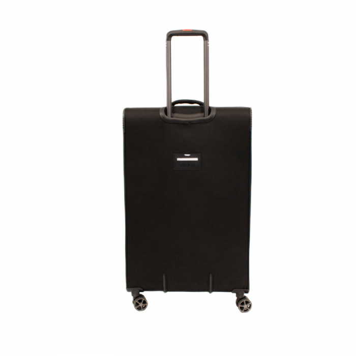 Troler de cala mare(L) Lamonza Smiley 79x46x28 cm, 3.8 kg, expandabil 30%, negru/rosu [5]