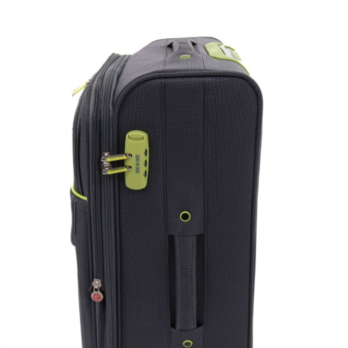 Troler Lamonza Superlight 68 cm, 4 roti, extensibil 30%, Gri [8]