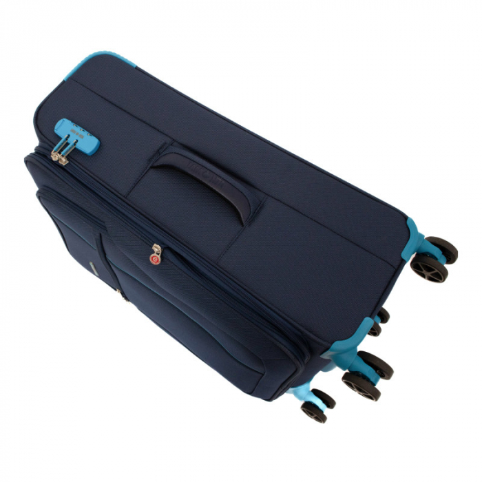 Troler de cala mediu(M) Lamonza Albastru inchis / Turcoaz 69x42x26 cm, expandabil 30% [8]