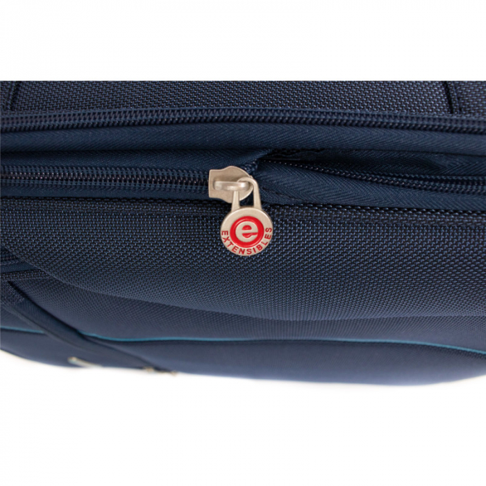 Troler de cala mediu(M) Lamonza Albastru inchis / Turcoaz 69x42x26 cm, expandabil 30% [10]