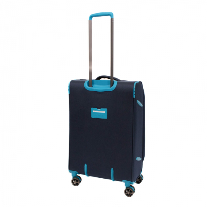 Troler de cala mediu(M) Lamonza Albastru inchis / Turcoaz 69x42x26 cm, expandabil 30% [2]