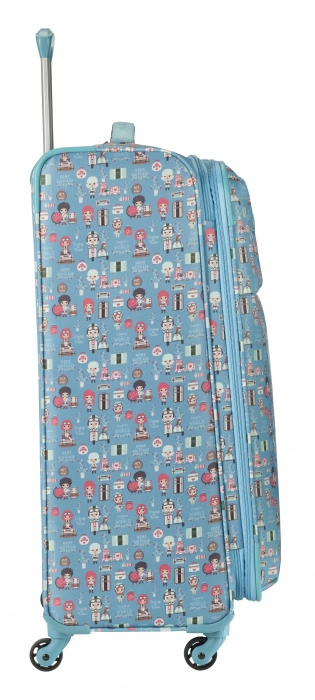 Troler LIL'LEDY 4 roti duble  L- 76 cm - inbagaj [5]