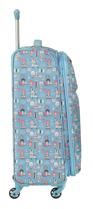 Troler LIL'LEDY 4 roti duble  M- 68 cm - inbagaj [3]