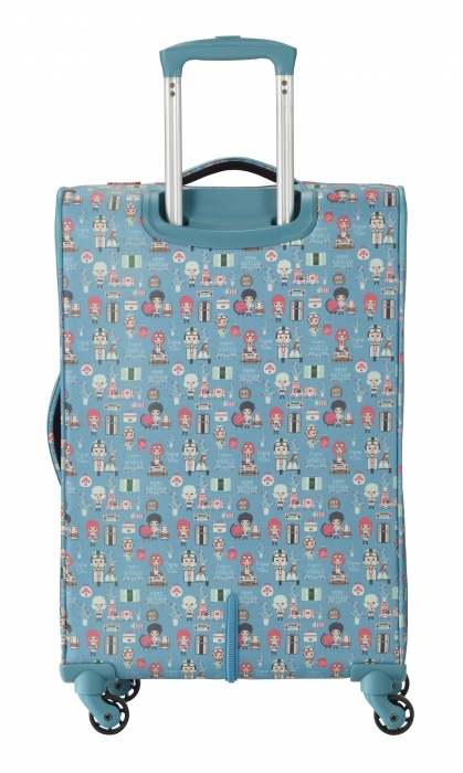 Troler LIL'LEDY 4 roti duble  M- 68 cm - inbagaj [5]