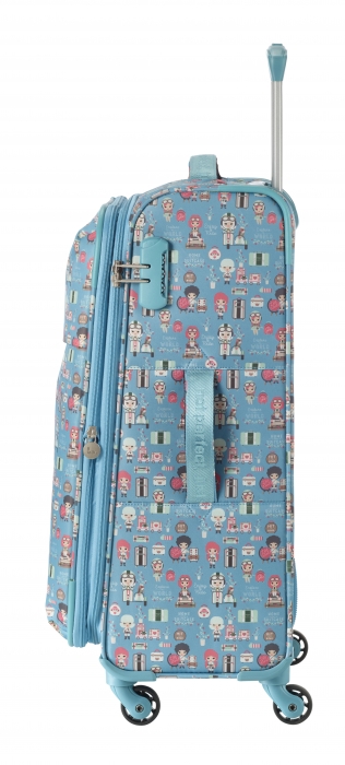 Troler LIL'LEDY 4 roti duble  M- 68 cm - inbagaj [4]