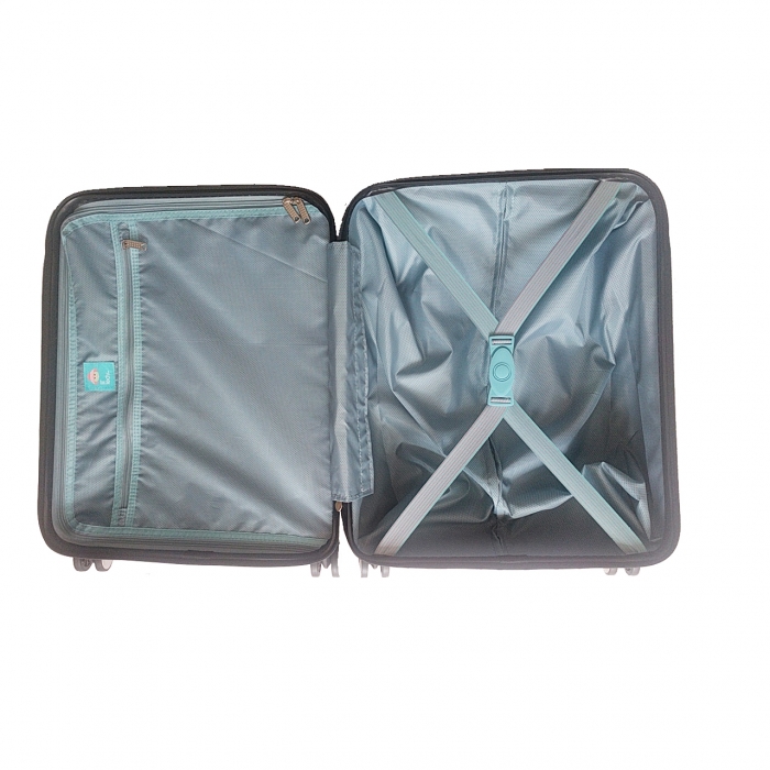 Troler LIL'LEDY 4 roti duble  S - 54 cm, albastru pudrat - inbagaj [7]