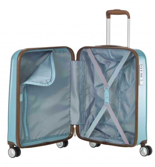 Troler LIL'LEDY 4 roti duble  S- 54 cm, turquoise -inbagaj [6]