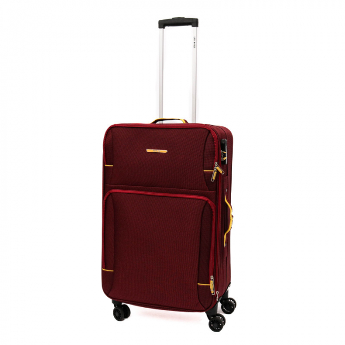 Troler Lime 70x41x25 cm, 2.9 kg, expandabil 30%, rosu / galben [2]
