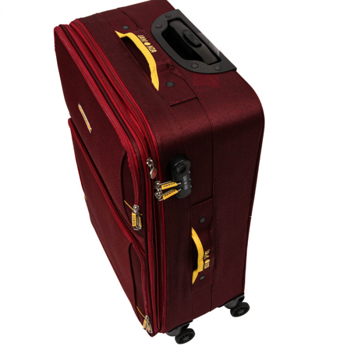 Troler Lime 70x41x25 cm, 2.9 kg, expandabil 30%, rosu / galben [8]