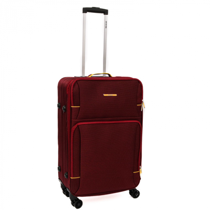 Troler Lime 70x41x25 cm, 2.9 kg, expandabil 30%, rosu / galben [7]