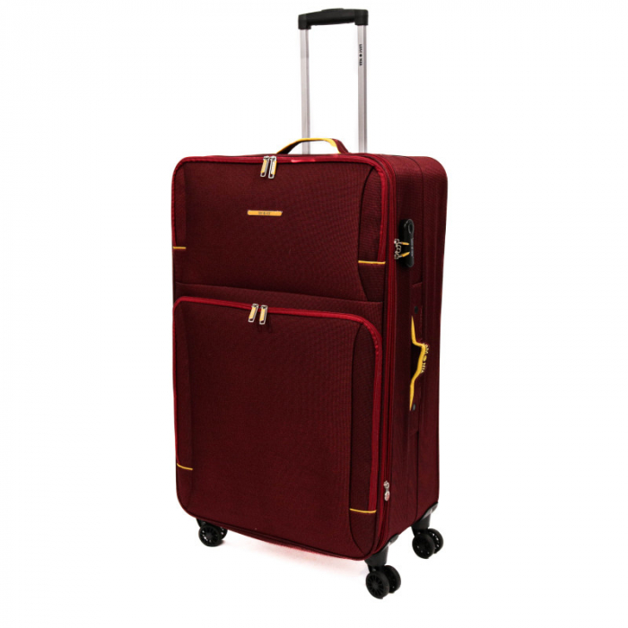 Troler Lime 80x46x28, 3.4 kg, expandabil 30%, rosu / galben [3]