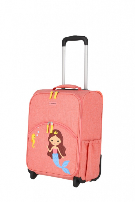 Troler de copii travelite YOUNGSTER Sirena, 2 roti, roz inbagaj [2]