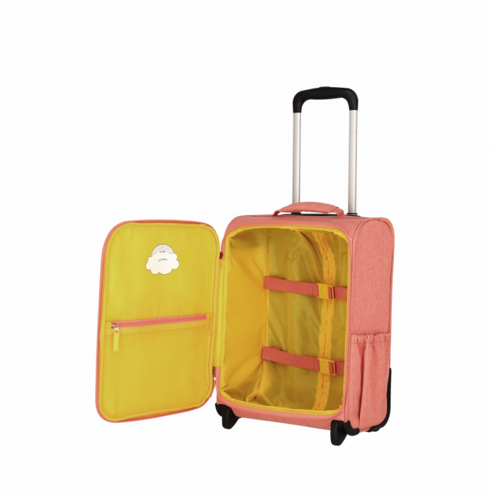 Troler de copii travelite YOUNGSTER Sirena, 2 roti, roz inbagaj [8]