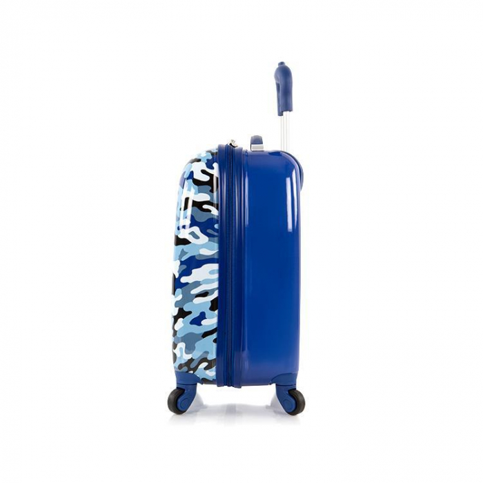 Troler pentru copii cu 4 roti Spinner Blue Camo   inbagaj [3]