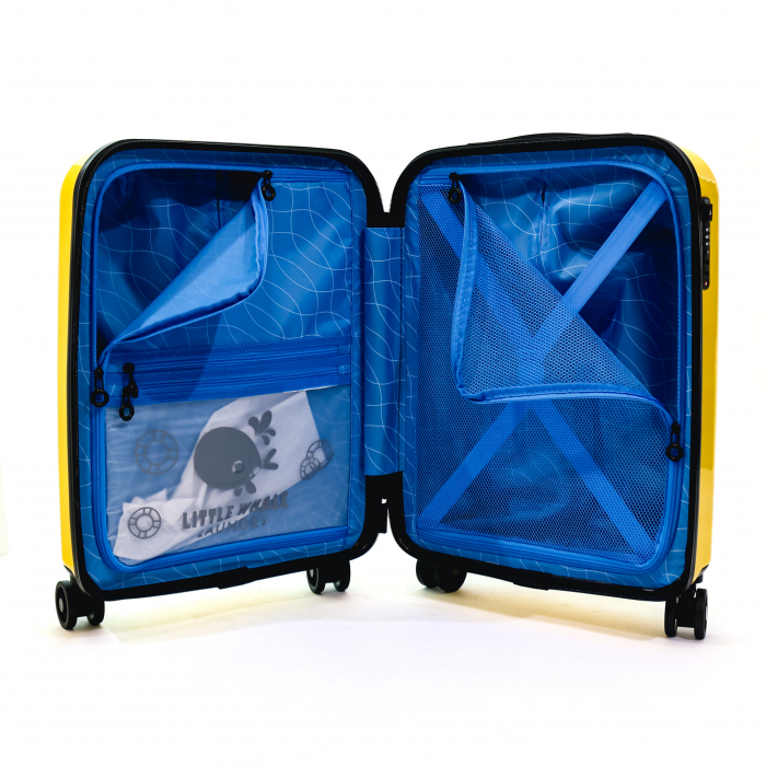 Troler pentru copii Ella Icon Balena Albastra - Galben 55X40X24 CM [4]