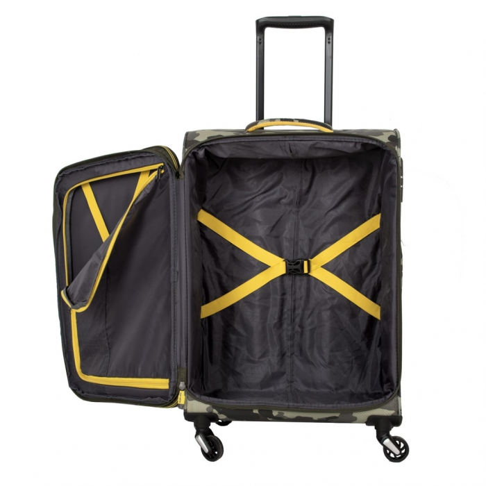 SET Trolere Travelite KITE 4w S,Mexp,Lexp - Camuflaj + Geanta de bord CADOU [4]
