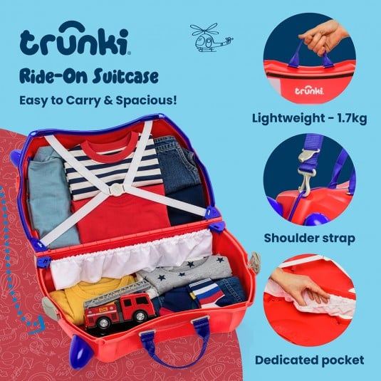 Valiza Trunki Frank - Masina de pompieri Glide [22]